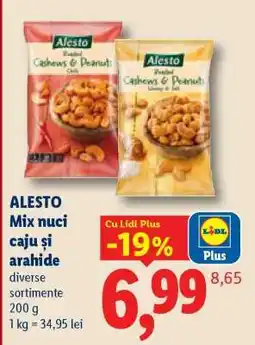 Lidl ALESTO Mix nuci caju și arahide Ofertă