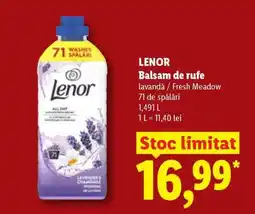 Lidl Lenor Balsam de rufe Ofertă