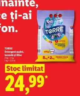 Lidl TORRE Detergent pudră, lavandă și liliac Ofertă