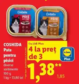 Lidl Coshida Pate pentru pisici Ofertă