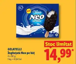 Lidl GELATELLI Înghețată Neo pe băț Ofertă