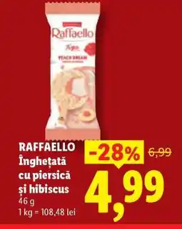 Lidl Raffaello Înghețată cu piersică și hibiscus Ofertă