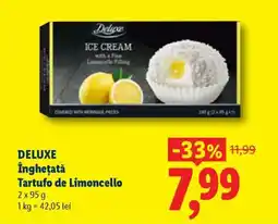 Lidl DELUXE Înghețată Tartufo de Limoncello Ofertă