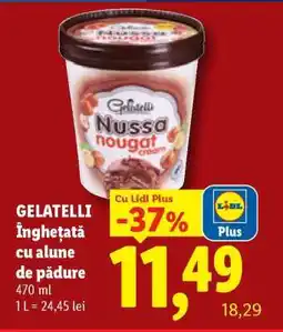 Lidl GELATELLI Înghețată cu alune de pădure Ofertă