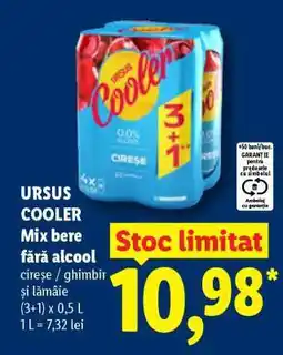 Lidl Ursus Cooler Mix bere fără alcool Ofertă
