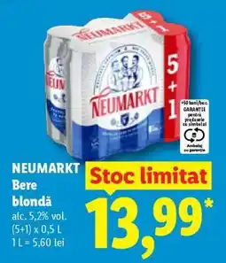 Lidl NEUMARKT Bere blondă Ofertă