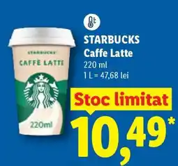 Lidl STARBUCKS Caffe Latte Ofertă