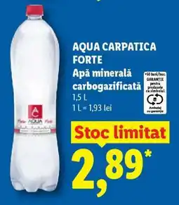 Lidl AQUA CARPATICA FORTE Ofertă