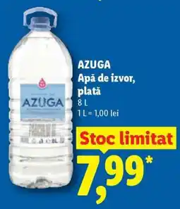 Lidl AZUGA Apă de izvor plată Ofertă