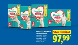 Lidl PAMPERS MEGA BOX Scutece chilotjel Ofertă