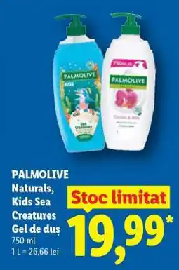 Lidl PALMOLIVE Naturals, Kids Sea Creatures Gel de duș Ofertă