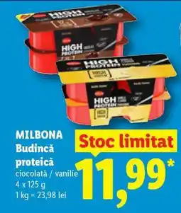 Lidl Milbona Budincă proteică Ofertă