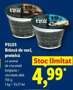 Lidl PILOS Brânză de vaci proteică Ofertă