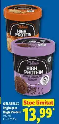 Lidl Gelatelli Înghețată High Protein Ofertă