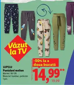 Lidl LUPILU Pantaloni molton Ofertă
