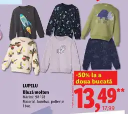 Lidl LUPILU Bluză molton Ofertă