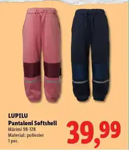 Lidl LUPILU Pantaloni Softshell Ofertă