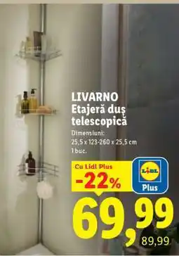 Lidl LIVARNO Etajeră duș telescopică Ofertă