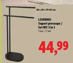 Lidl LIVARNO Suport prosoape / Set WC 3 în 1 Ofertă