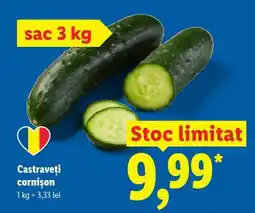 Lidl Castraveți cornișon Ofertă