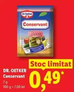 Lidl DR. OETKER CONSERVANT Ofertă