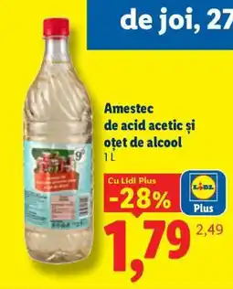 Lidl Amestec de acid acetic și oțet de alcool Ofertă