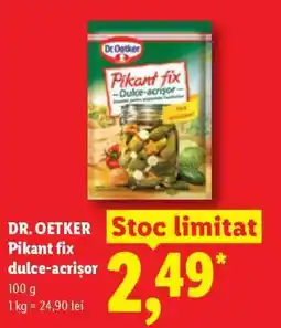 Lidl DR. OETKER Pikant fix dulce-acrișor Ofertă