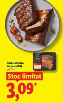 Lidl Costiță de porc, marinată BBQ Ofertă
