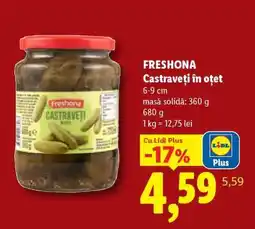 Lidl Freshona Castraveți în oțet Ofertă