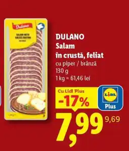 Lidl DULANO Salam în crustă, feliat Ofertă