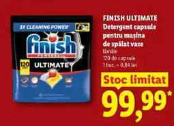 Lidl Finish Ultimate Detergent capsule Ofertă