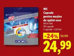 Lidl W5 Capsule pentru mașina de spălat vase Ofertă