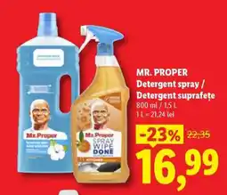 Lidl MR. PROPER Detergent spray / Detergent suprafețe Ofertă