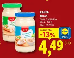Lidl Kania Hrean Ofertă