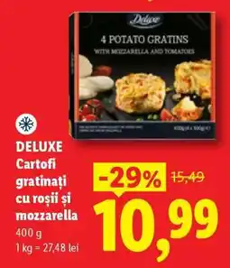Lidl DELUXE Cartofi gratinați cu roșii și mozzarella Ofertă