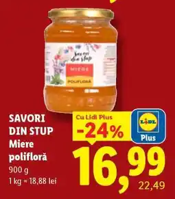 Lidl Savori din stup Miere polifloră Ofertă