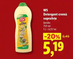 Lidl W5 Detergent cremă suprafețe Ofertă