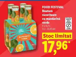 Lidl FOOD FESTIVAL Băutură răcoritoare cu mandarină verde Ofertă