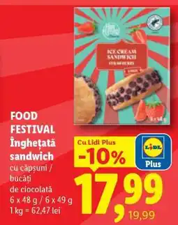Lidl FOOD FESTIVAL Înghețată sandwich Ofertă