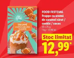 Lidl FOOD FESTIVAL Frappe cu aromă de caramel sărat / cookie / cocos Ofertă
