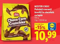 Lidl MISTER CHOC Choco Corn Crunchies Ofertă