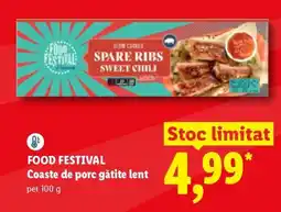 Lidl FOOD FESTIVAL Coaste de porc gătite lent Ofertă