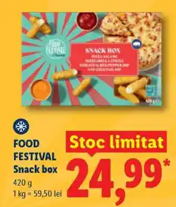 Lidl FOOD FESTIVAL Snack box Ofertă