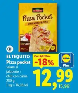 Lidl EL TEQUITO Pizza pocket Ofertă