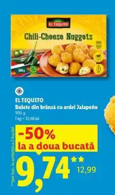 Lidl EL TEQUITO Bulete din brânză cu ardei Jalapeño Ofertă