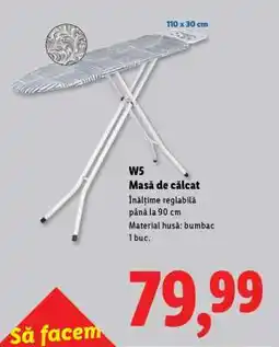 Lidl W5 Masă de călcat Ofertă