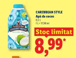 Lidl CARIBBEAN STYLE Apă de cocos Ofertă