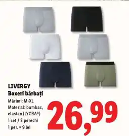 Lidl LIVERGY Boxeri bărbați Ofertă