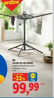 Lidl W5 Uscător de rufe pliabil Ofertă