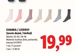 Lidl ESMARA / LIVERGY Șosete damă / bărbați Ofertă